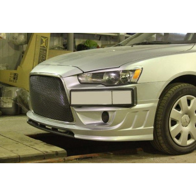 Накладка на передний бампер SHARK РЕСТАЙЛИНГ для LANCER X 